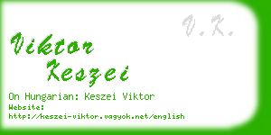 viktor keszei business card